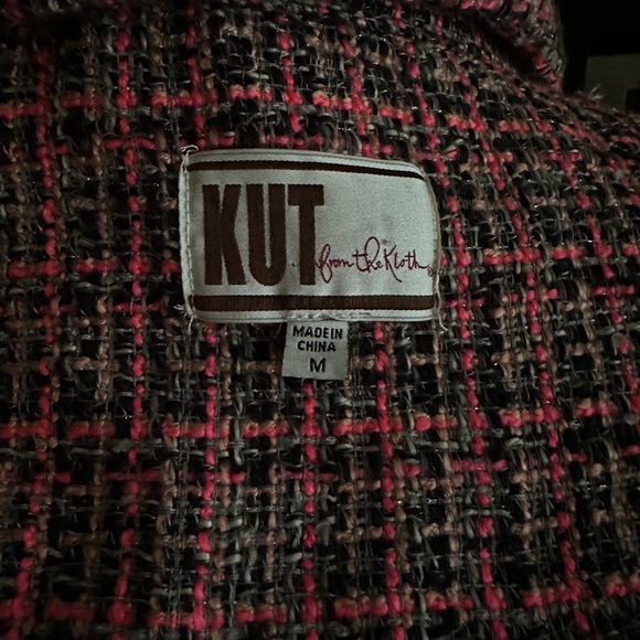 ‘Kut from the Kloth’ Pink Tweed Jacket - Picture 8 of 12